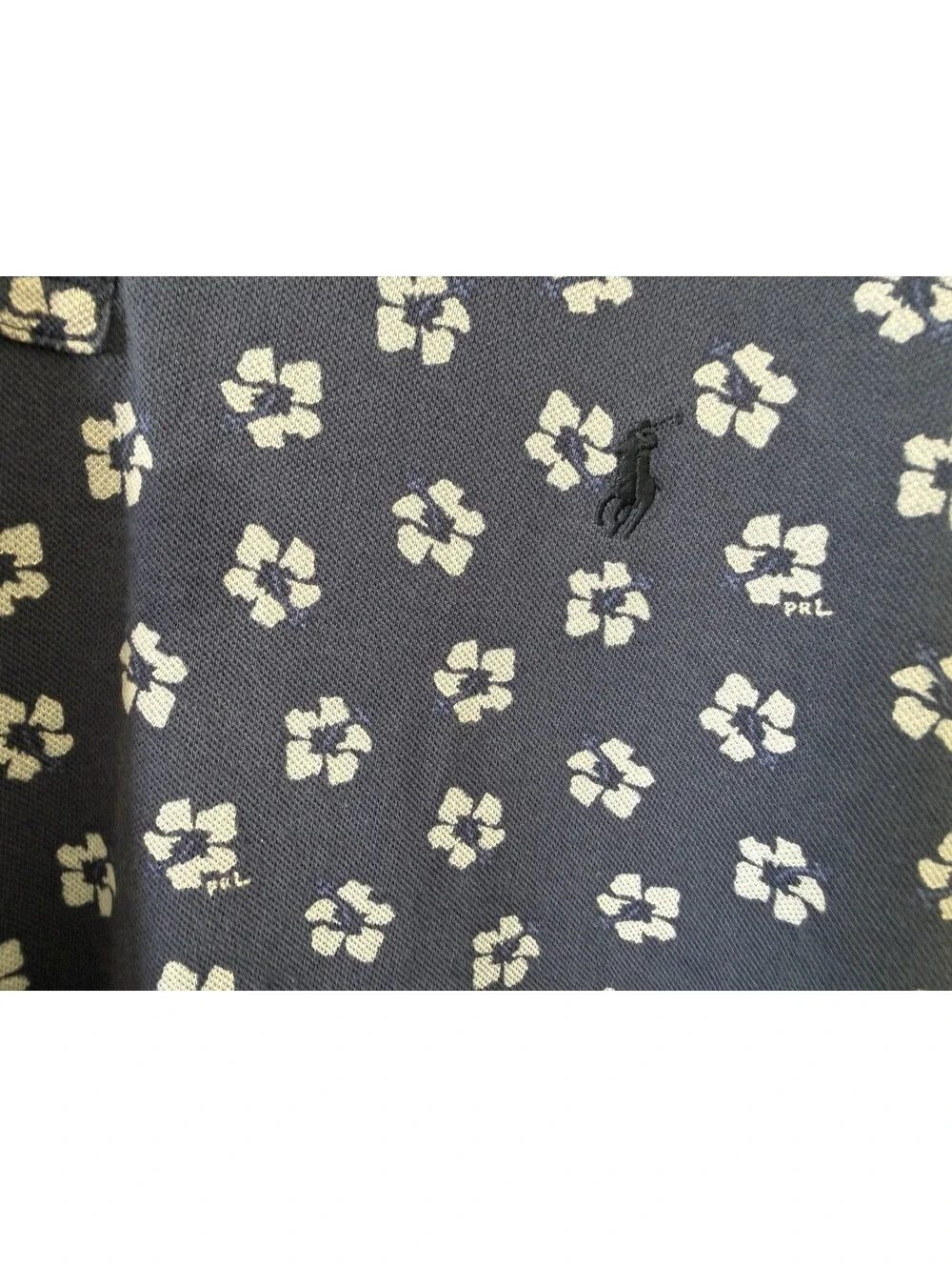 Polo Ralph Lauren Men's Aloha Hawaiian Print Polo Shirt Hibiscus 2XLT Light Navy